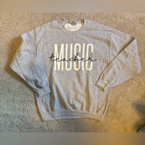 Music Teacher Crewneck Sweater